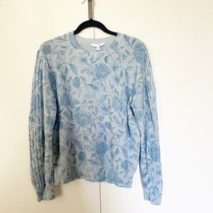 Time and Tru Floral Sweater
